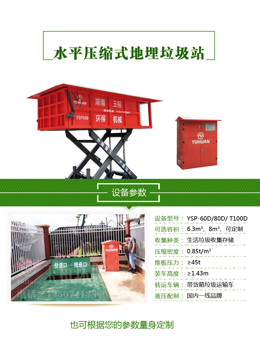 環(huán)衛(wèi)垃圾設(shè)備新選擇 地埋式垃圾壓縮站與水平式垃圾壓縮箱，免費(fèi)安裝助力物業(yè)管理升級